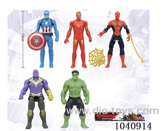 12cm Avengers Thanos/Spider-Man/Captain America/Iron Man/Hulk