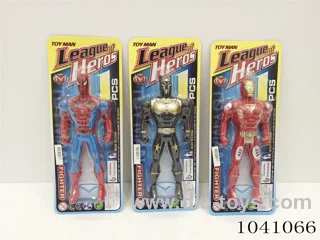 Spider-man, Iron Man, Black Panther 3sets &2color mixed loading in blister card