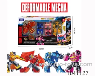 4 in 1 Dinosaur Shape-shifting robot 4sets mixed loading