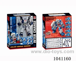 (5 in 1 alloy )Shape-shifting robot in window box