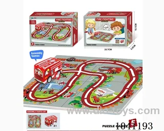 puzzle track in color box