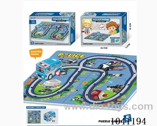 puzzle track in color box