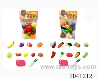 sliceable toy in PP bag with header