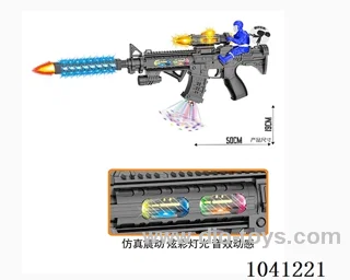 Electric gun with Light& gunfire& movement in opp bag