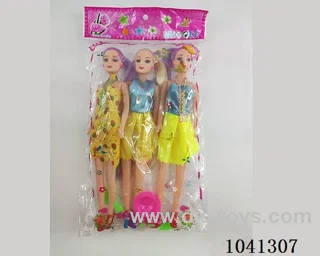 3pcs 11inch doll in opp bag