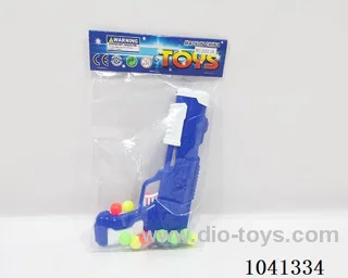 Soft bomb &ping pong gun set 2color mixed loading in PP bag with header