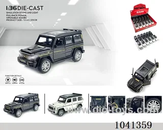 1:36 pull back car with sound&light 2color mixed loading in display box