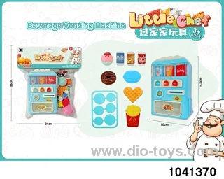 Beverage vending machine set - blue in PP bag with header