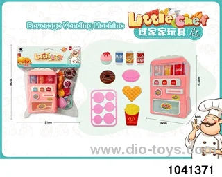 Beverage vending machine set - pink in PP bag with header