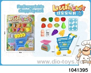 Fruit and vegetable shopping cart in clam shell