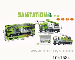 inertia alloy car with  light &musis 2color mixed loading include battery