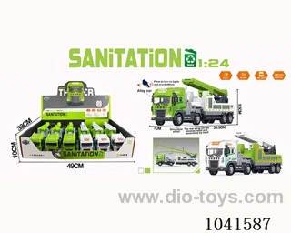 inertia alloy car with  light &musis 2color mixed loading include battery