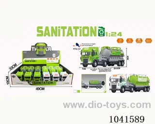 inertia alloy car with  light &musis 2color mixed loading include battery
