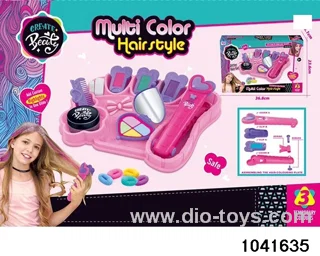 Hair dyeing set in color box