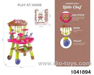 Audible and visual tableware cart in paper card