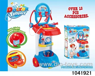 Sound and light medical equipment cart in color box