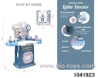 Sound and light medical equipment table in paper card