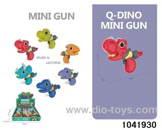 Sound-light Dinosaur Mini Gun in 12pcs display box