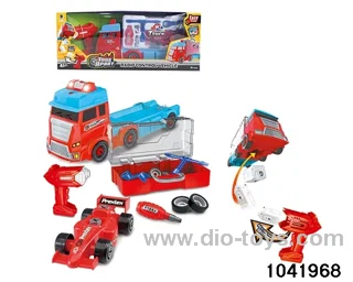 2.4G rc sound and light disassembly and assembly vehicle in window box