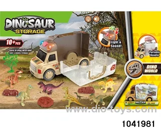 Sound and Light Dinosaur Set in PVC cover