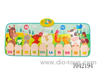 Animal piano blanket in color box