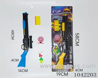 Soft bomb &ping pong gun set in blister card