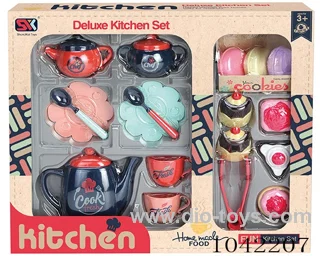 tea set in color box