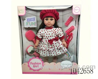 14inch  doll  with attachment in color box