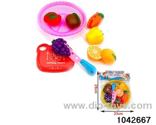 Fruit and vegetable set in PP bag with header