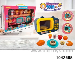 Microwave oven set in window box