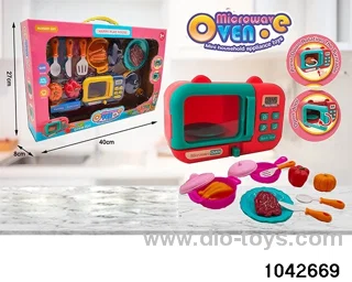 Microwave oven set in window box