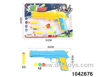 Soft bullet gun in Blister card