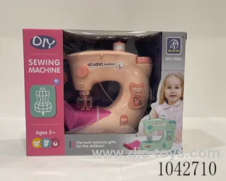 Electric Sewing Machine Toy with light  in window box