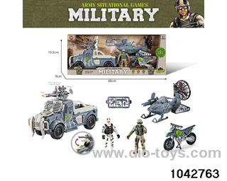 Military sets in window box