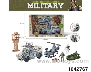 Military sets in window box