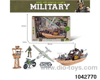 Military sets in window box