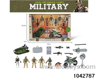 Military sets in window box