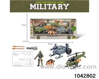Military sets in window box
