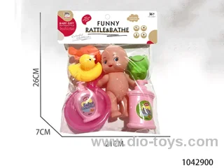 rubber toys in PVC bag