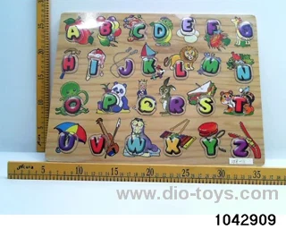 Wooden puzzles in Plastic film
