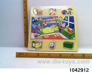 Wooden puzzles in Plastic film