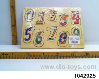 Wooden puzzles in Plastic film