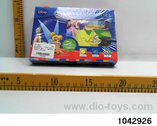 Wooden puzzles in box