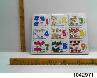 Wooden puzzles in Plastic film