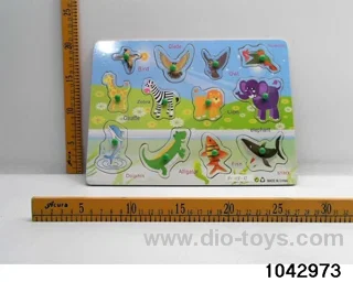 Wooden puzzles in Plastic film