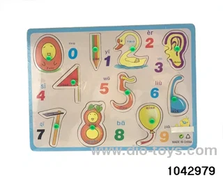 Wooden puzzles in Plastic film