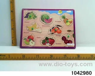 Wooden puzzles in Plastic film