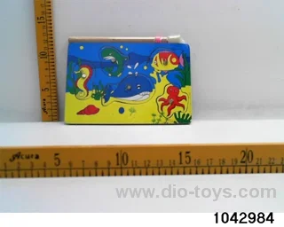 Wooden puzzles in Plastic film