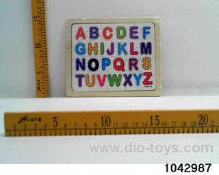 Wooden puzzles in Plastic film