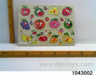 Wooden puzzles in Plastic film